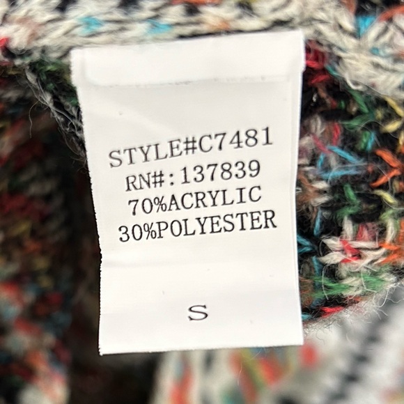 Debut Aztec Cozy Boho Sweater Longline Cardigan Navajo Print Multicolour Western - Picture 5 of 7